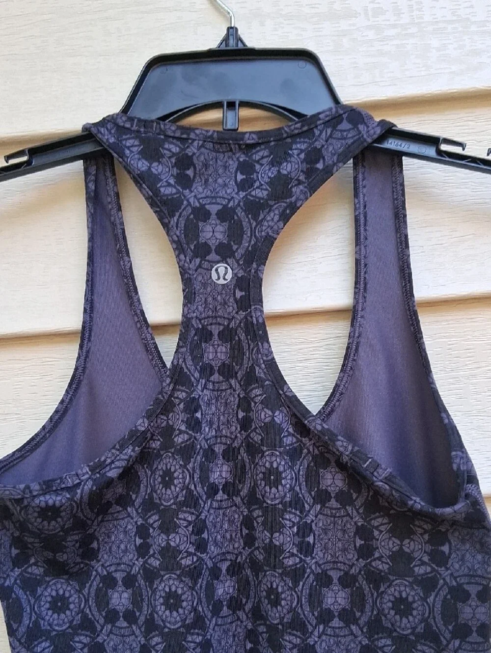 lululemon athletica Charcoal‎ Patterned Racerback Tank